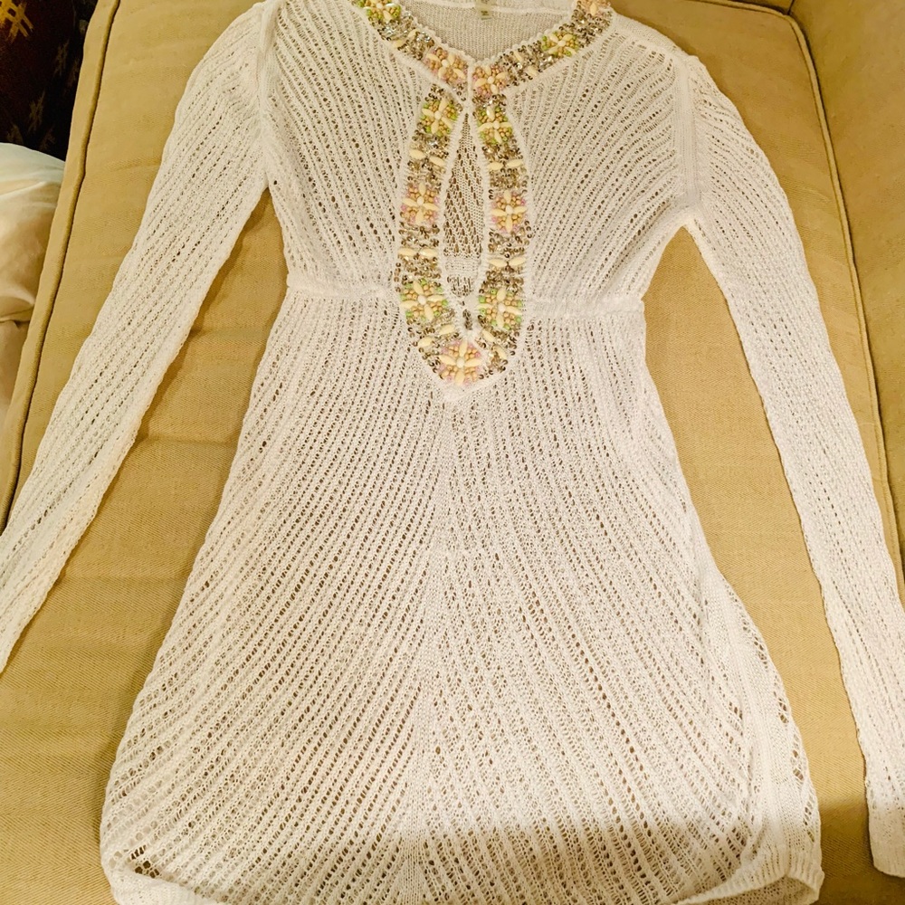 Victoria Secret beaded, crochet cover up